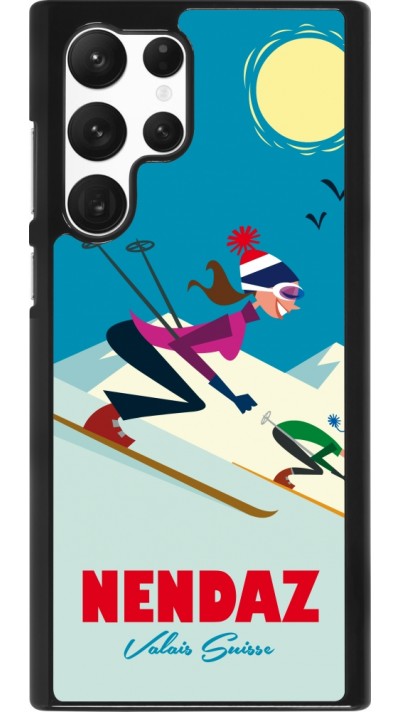 Samsung Galaxy S22 Ultra Case Hülle - Nendaz Ski Downhill