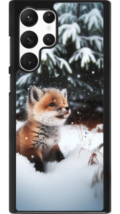 Coque Samsung Galaxy S22 Ultra - Noël 2023 Renardeau sapin