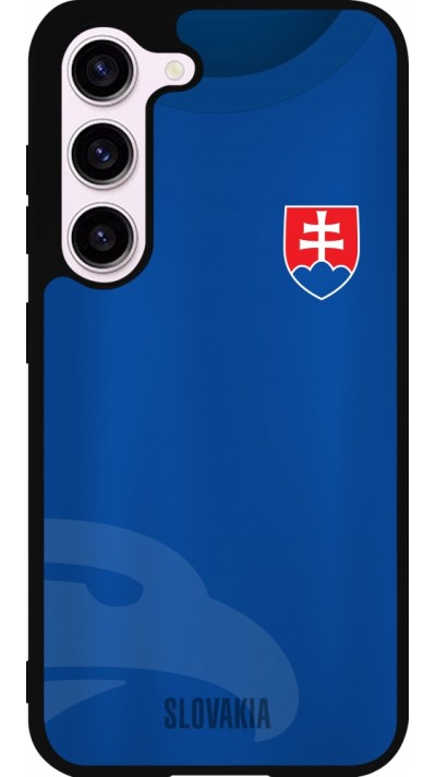 Samsung Galaxy S23 Case Hülle - Silikon schwarz Fussballtrikot Slowakei