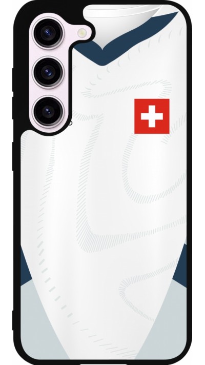 Samsung Galaxy S23 Case Hülle - Silikon schwarz Schweiz Away personalisierbares Fussballtrikot