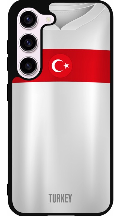 Samsung Galaxy S23 Case Hülle - Silikon schwarz Türkei personalisierbares Fussballtrikot