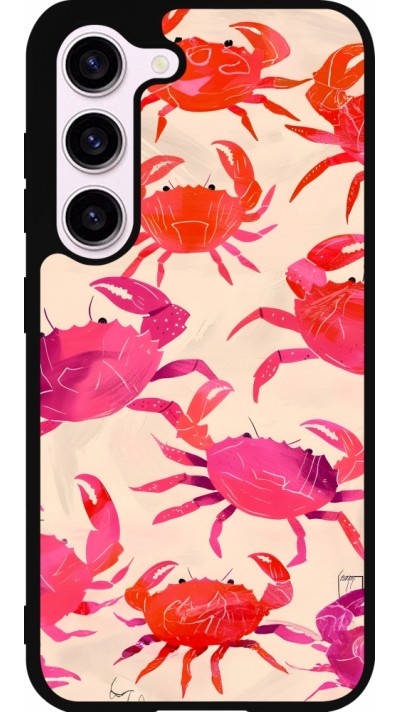 Samsung Galaxy S23 FE Case Hülle - Silikon schwarz Crabs Paint