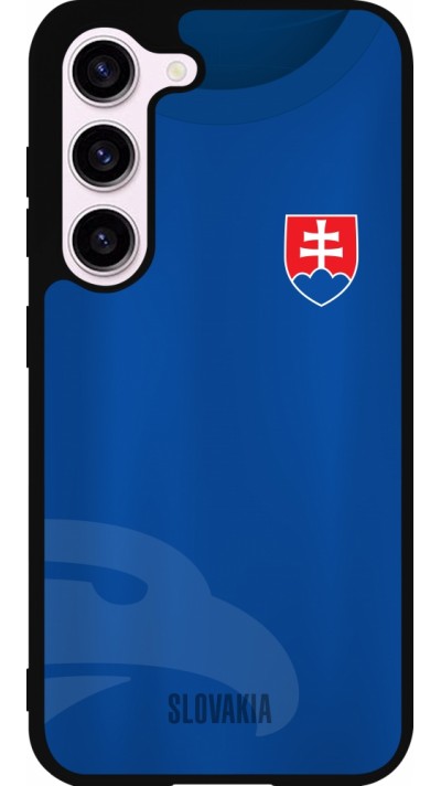 Samsung Galaxy S23 FE Case Hülle - Silikon schwarz Fussballtrikot Slowakei