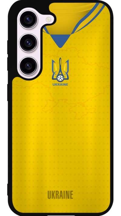 Samsung Galaxy S23 FE Case Hülle - Silikon schwarz Fussballtrikot Ukraine