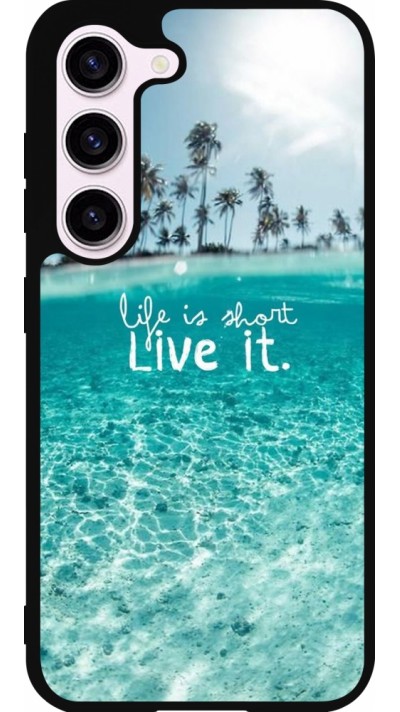 Coque Samsung Galaxy S23 FE - Silicone rigide noir Summer 18 24