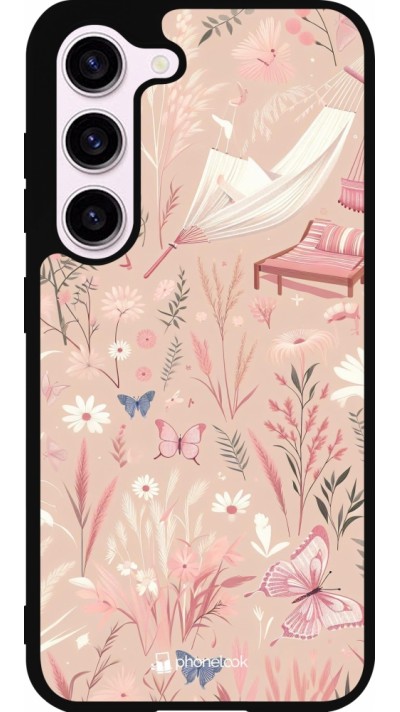 Coque Samsung Galaxy S23 FE - Silicone rigide noir Summer Pastel Pattern