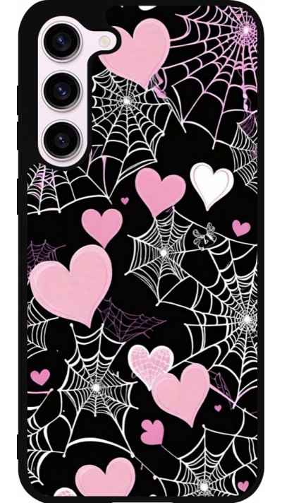 Coque Samsung Galaxy S23+ - Silicone rigide noir Halloween 2024 girly