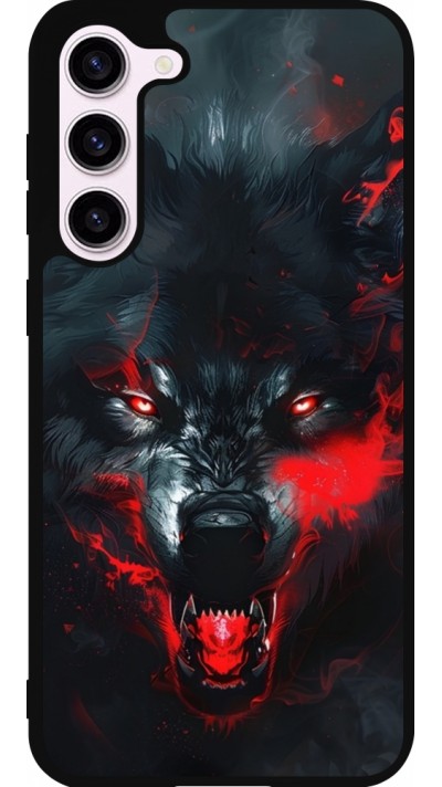 Coque Samsung Galaxy S23+ - Silicone rigide noir Halloween 2024 mad werewolf