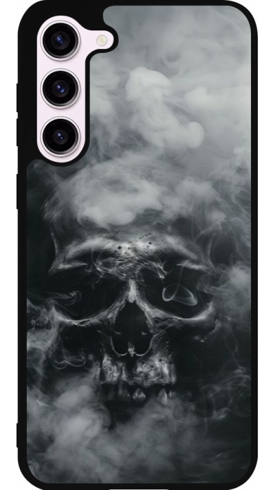 Coque Samsung Galaxy S23+ - Silicone rigide noir Halloween 2024 smoky skull