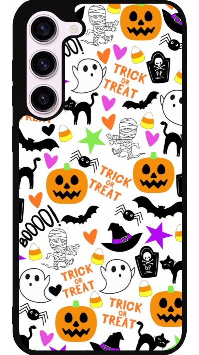 Coque Samsung Galaxy S23+ - Silicone rigide noir Halloween 2024 trick or treat