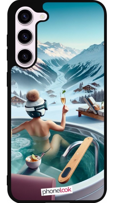 Samsung Galaxy S23+ Case Hülle - Silikon schwarz Berg Glamour Whirlpool