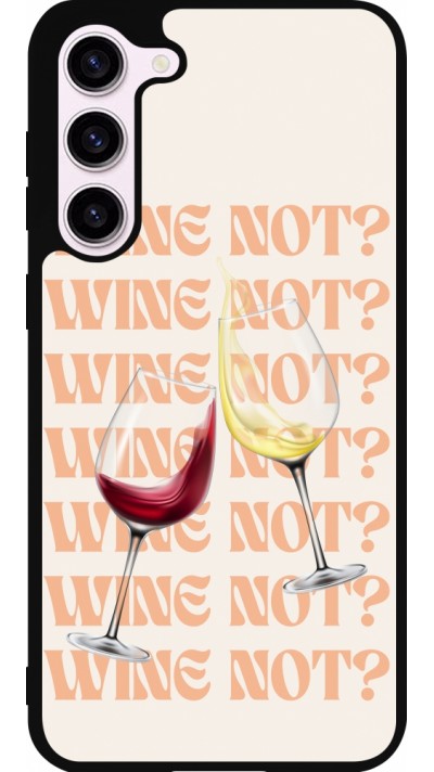 Samsung Galaxy S23+ Case Hülle - Silikon schwarz Wine not