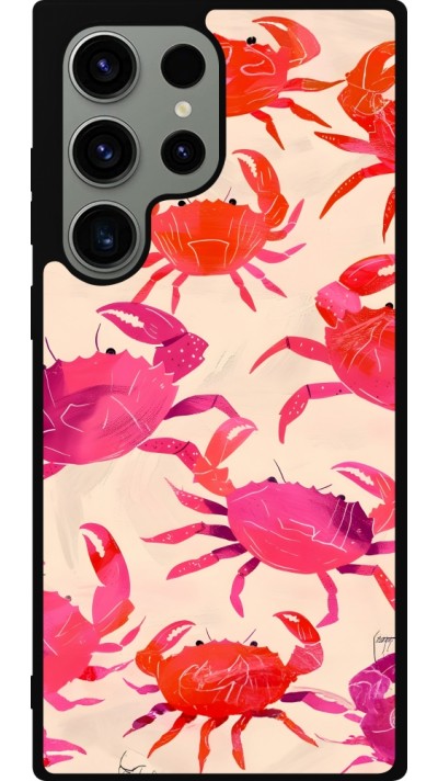 Samsung Galaxy S23 Ultra Case Hülle - Silikon schwarz Crabs Paint