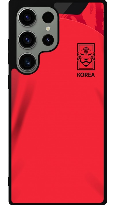 Samsung Galaxy S23 Ultra Case Hülle - Silikon schwarz Südkorea 2022 personalisierbares Fussballtrikot