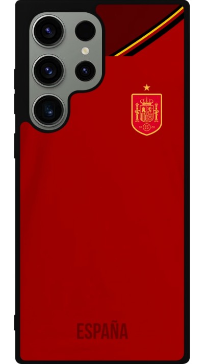 Samsung Galaxy S23 Ultra Case Hülle - Silikon schwarz Spanien 2022 personalisierbares Fußballtrikot