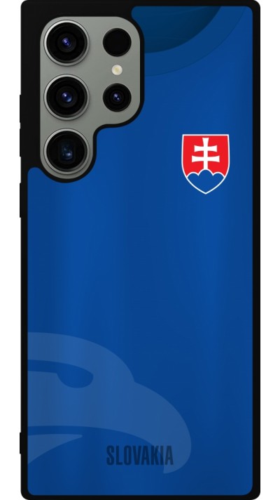 Samsung Galaxy S23 Ultra Case Hülle - Silikon schwarz Fussballtrikot Slowakei
