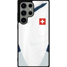 Samsung Galaxy S23 Ultra Case Hülle - Silikon schwarz Schweiz Away personalisierbares Fussballtrikot