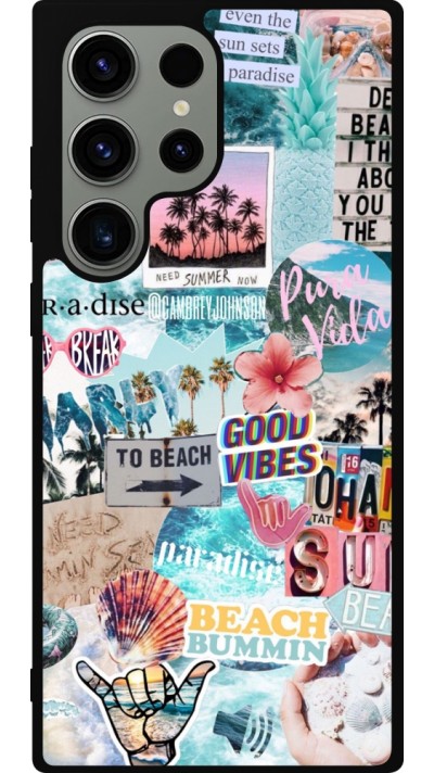 Samsung Galaxy S23 Ultra Case Hülle - Silikon schwarz Summer 20 collage