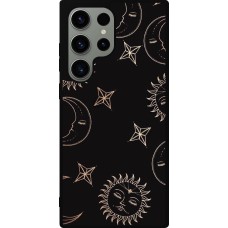 Samsung Galaxy S23 Ultra Case Hülle - Silikon schwarz Suns and Moons