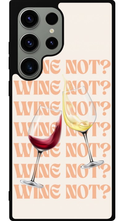 Samsung Galaxy S23 Ultra Case Hülle - Silikon schwarz Wine not