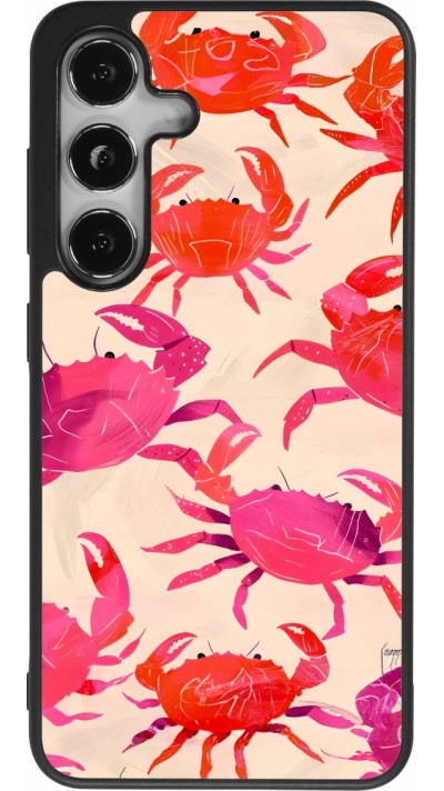 Samsung Galaxy S24 Case Hülle - Silikon schwarz Crabs Paint