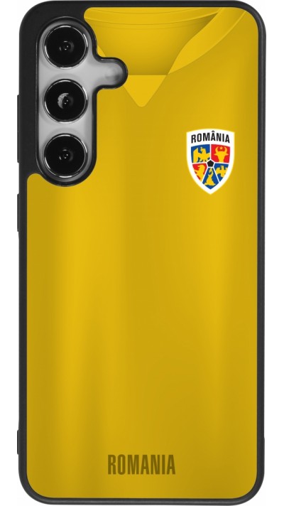 Samsung Galaxy S24 Case Hülle - Silikon schwarz Fussballtrikot Rumänien