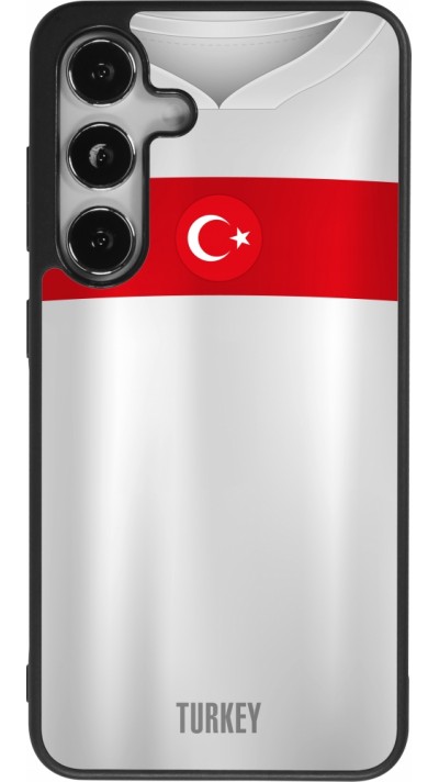 Samsung Galaxy S24 Case Hülle - Silikon schwarz Türkei personalisierbares Fussballtrikot