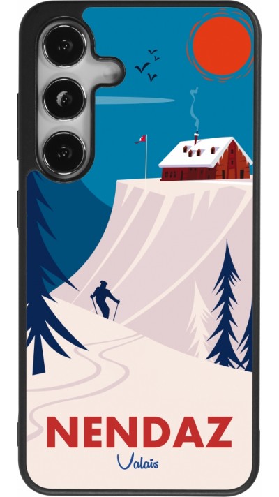 Samsung Galaxy S24 Case Hülle - Silikon schwarz Nendaz Cabane Ski