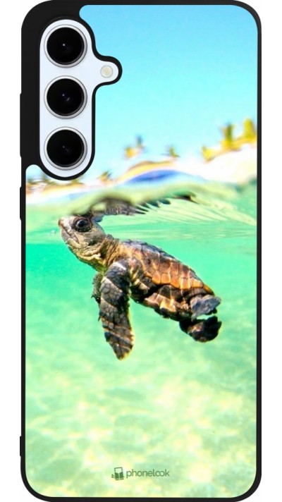 Samsung Galaxy S24 FE Case Hülle - Silikon schwarz Turtle Underwater