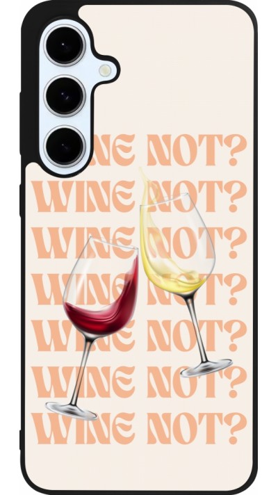 Samsung Galaxy S24 FE Case Hülle - Silikon schwarz Wine not