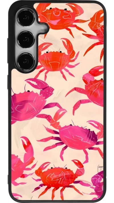 Samsung Galaxy S24+ Case Hülle - Silikon schwarz Crabs Paint