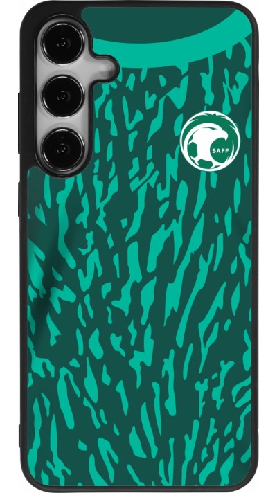 Samsung Galaxy S24+ Case Hülle - Silikon schwarz Saudi-Arabien 2022 personalisierbares Fussballtrikot