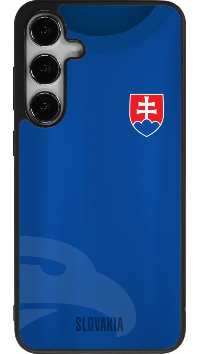 Samsung Galaxy S24+ Case Hülle - Silikon schwarz Fussballtrikot Slowakei