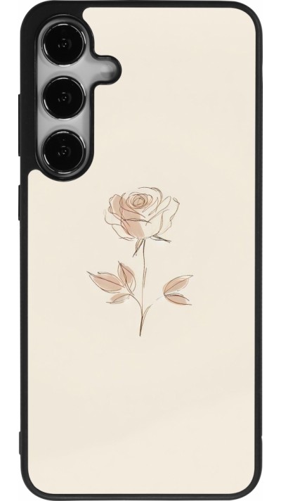 Samsung Galaxy S24+ Case Hülle - Silikon schwarz Rosa Sand Minimalistisch