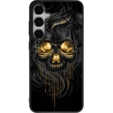 Samsung Galaxy S24+ Case Hülle - Silikon schwarz Skull 02