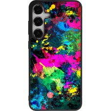 Samsung Galaxy S24+ Case Hülle - Silikon schwarz Splash paint