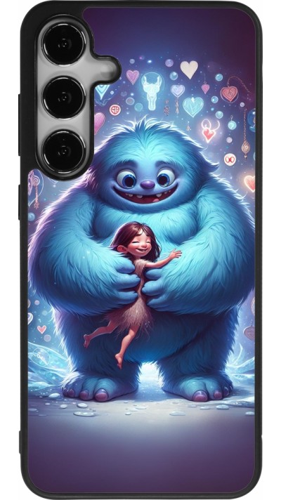 Coque Samsung Galaxy S24+ - Silicone rigide noir Valentine 2024 Fluffy Love