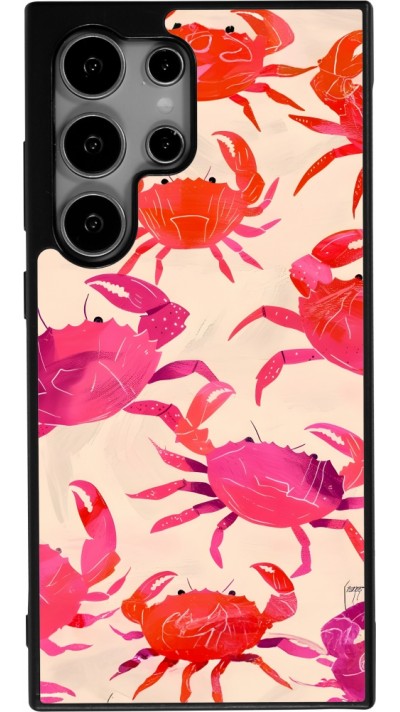Samsung Galaxy S24 Ultra Case Hülle - Silikon schwarz Crabs Paint