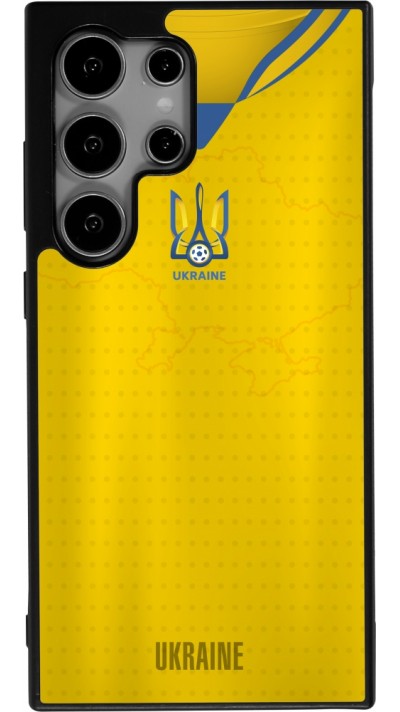 Samsung Galaxy S24 Ultra Case Hülle - Silikon schwarz Fussballtrikot Ukraine