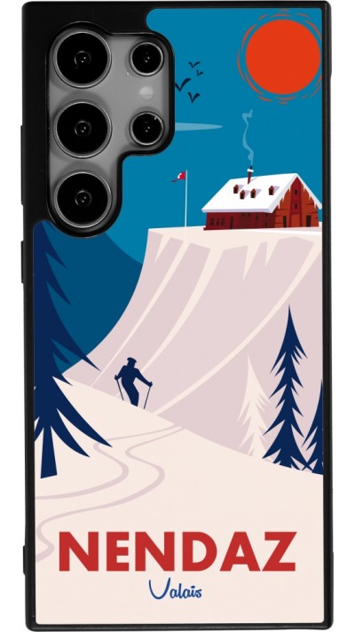Samsung Galaxy S24 Ultra Case Hülle - Silikon schwarz Nendaz Cabane Ski
