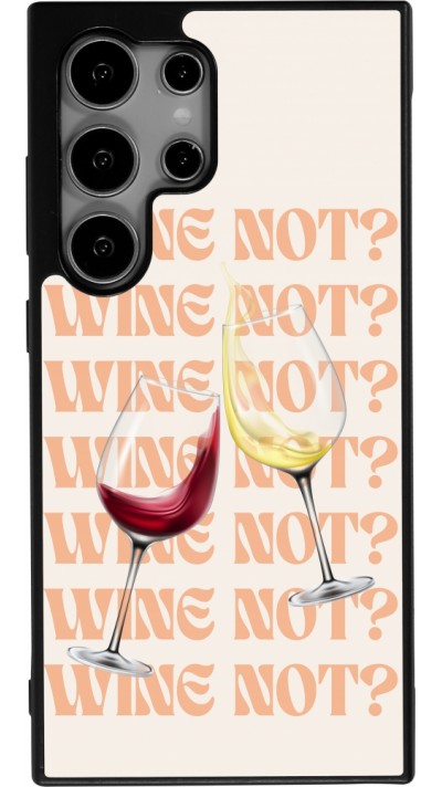 Samsung Galaxy S24 Ultra Case Hülle - Silikon schwarz Wine not