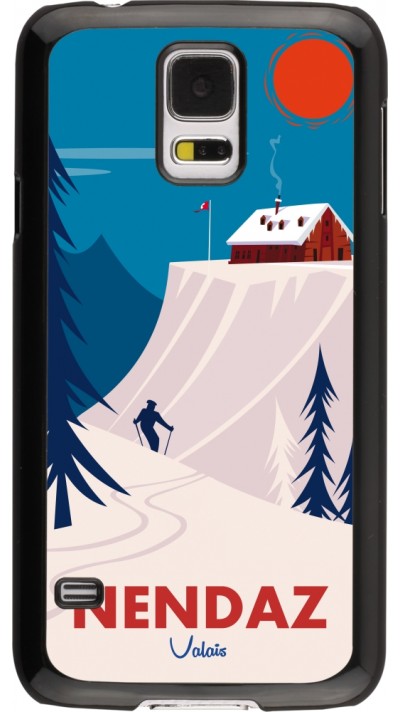 Samsung Galaxy S5 Case Hülle - Nendaz Cabane Ski