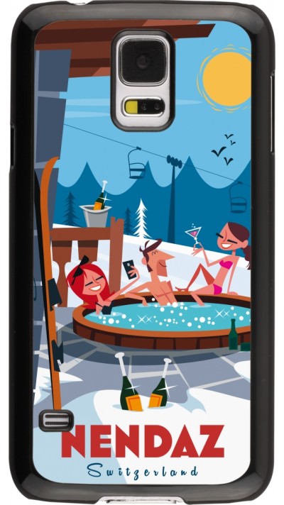 Samsung Galaxy S5 Case Hülle - Nendaz Mountain Jacuzzi