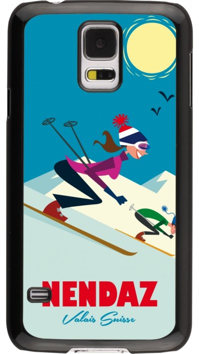 Samsung Galaxy S5 Case Hülle - Nendaz Ski Downhill