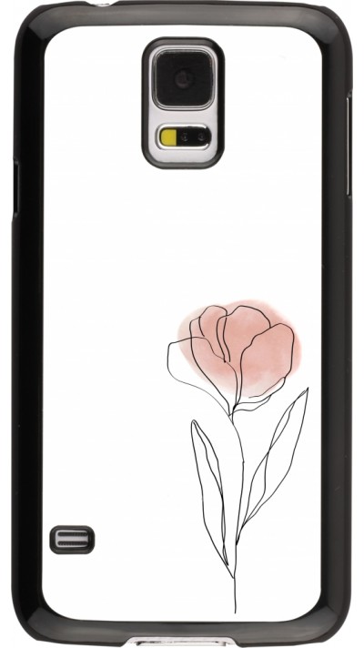 Samsung Galaxy S5 Case Hülle - Spring 23 minimalist flower