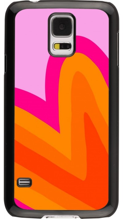 Samsung Galaxy S5 Case Hülle - Valentine 2024 heart gradient