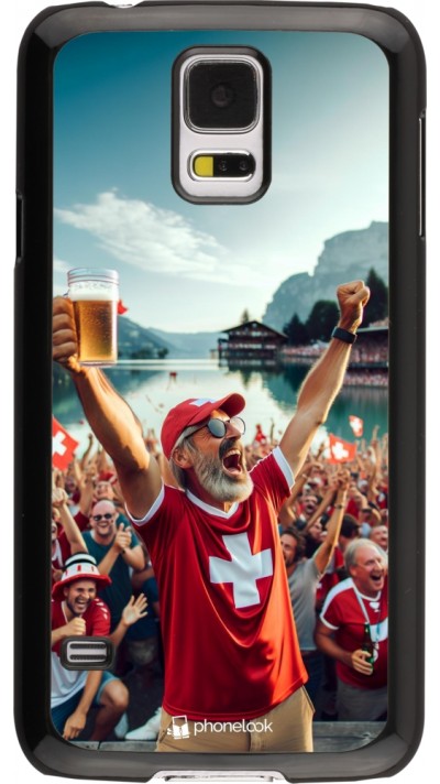 Samsung Galaxy S5 Case Hülle - Schweizer Sieg Fanzone Euro 2024