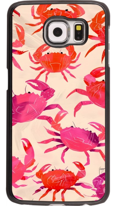 Samsung Galaxy S6 Case Hülle - Crabs Paint