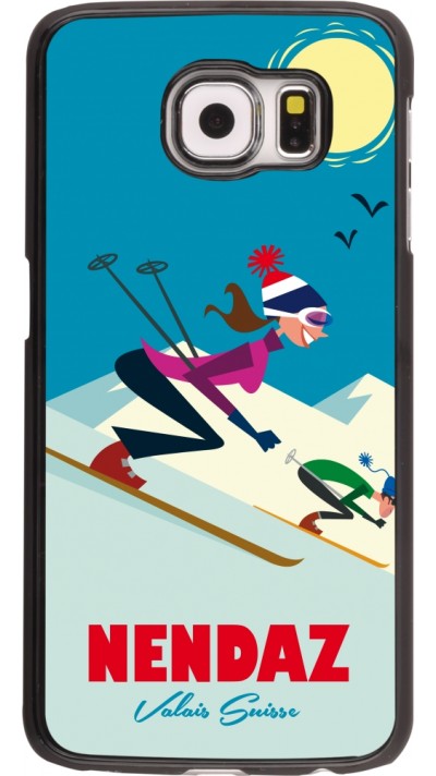 Samsung Galaxy S6 Case Hülle - Nendaz Ski Downhill
