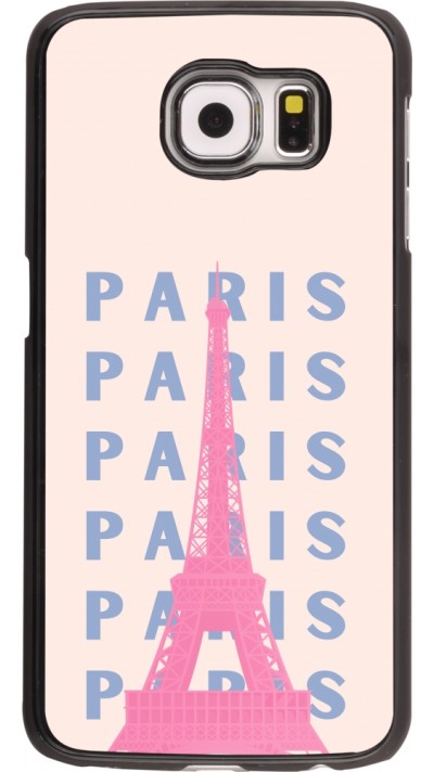 Coque Samsung Galaxy S6 - Paris Pink Print